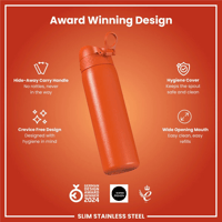 ION8ION8 - Paslanmaz Çelik İnce Suluk - Turuncu - 600 ml - SızdırmazI8SS600HORG