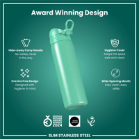 ION8ION8 - Paslanmaz Çelik İnce Suluk - Turkuaz - 600 ml - SızdırmazI8SS600TEAL