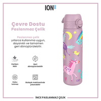 Ion8Ion8 - Paslanmaz Çelik İnce Suluk - Unicorn - 600 ml - SızdırmazI8SS600PVUNIC