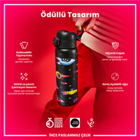 Ion8Ion8 - Paslanmaz Çelik İnce Suluk - Uzay Gemileri - 600 ml - SızdırmazI8SS600PKSPACE