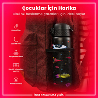 Ion8Ion8 - Paslanmaz Çelik İnce Suluk - Uzay Gemileri - 600 ml - SızdırmazI8SS600PKSPACE