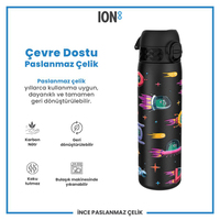 Ion8Ion8 - Paslanmaz Çelik İnce Suluk - Uzay Gemileri - 600 ml - SızdırmazI8SS600PKSPACE