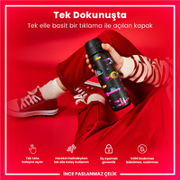 Ion8Ion8 - Paslanmaz Çelik İnce Suluk - Uzay Gemileri - 600 ml - SızdırmazI8SS600PKSPACE
