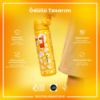 Ion8Ion8 - Paslanmaz Çelik İnce Suluk - Zürafalar - 600 ml - SızdırmazI8SS600PYGIRAF