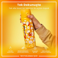 Ion8Ion8 - Paslanmaz Çelik İnce Suluk - Zürafalar - 600 ml - SızdırmazI8SS600PYGIRAF