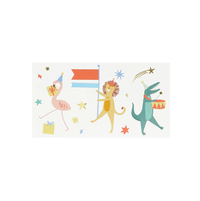 Meri Meri - Animal Parade Temporary Tattoos - Hayvanlar Geçit Töreni Geçici Dövmeler (x2) Kategorisiz