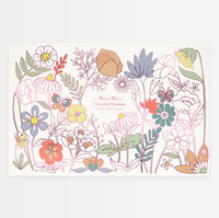 Meri Meri - Butterflies & Flowers Colouring Placemats - Kelebekler & Çiçekler Boyama Amerikan Servisleri (x8) Kategorisiz