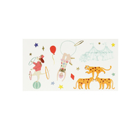 Meri Meri - Circus Temporary Tattoos - Sirk Geçici Dövmeler (x2) Kategorisiz