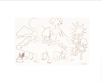 Meri Meri - Dinosaurs Colouring Placemats - Dinozorlar Boyama Amerikan Servisleri (x8) Kategorisiz