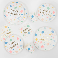 Meri Meri - Happy Birthday Stars Cups - Happy Birthday Yıldızlar Bardaklar (x8) Kategorisiz