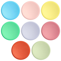 Meri Meri - Large Round Eco Plates - Bright Mix - Parlak Karışık Renk Doğal Bambu Karışım Tabaklar (L) (x8) Kategorisiz