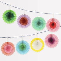 Meri Meri - Mini Fan Garland - Mini Yelpaza Asılan Süsler Kategorisiz