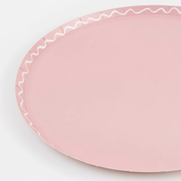 Meri Meri - Mixed Wavy Line Side Plates - Karışık Renkler Dalgalı Tabaklar (M) (x8) Kategorisiz