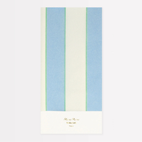 Meri Meri - Pale Blue Stripe Tablecloth - Soluk Mavi Çizgili Kağıt Masa Örtüsü Kategorisiz