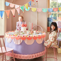 Meri Meri - Pastel Pom Pom Flag Garland - Pastel Pom Pom Bayrak Asılan Süs Kategorisiz