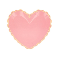Meri Meri - Pastel Renk Kalp Tabaklar (8'li) Kategorisiz