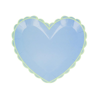 Meri Meri - Pastel Renk Kalp Tabaklar (8'li) Kategorisiz