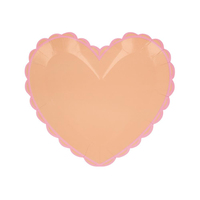Meri Meri - Pastel Renk Kalp Tabaklar (8'li) Kategorisiz
