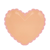 Meri Meri - Pastel Ton Kalp Tabaklar (L) (8'li) Kategorisiz