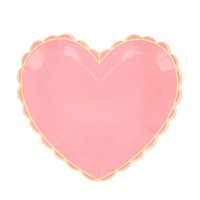 Meri Meri - Pastel Ton Kalp Tabaklar (L) (8'li) Kategorisiz