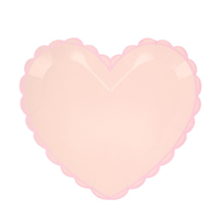 Meri Meri - Pastel Ton Kalp Tabaklar (L) (8'li) Kategorisiz