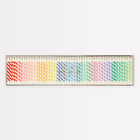 Meri Meri - Rainbow Striped Mini Candles - Gökkuşağı Renklerinde Mini Mumlar (x50) Kategorisiz