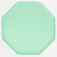 Meri Meri - Sea Foam Green Dinner Plates - Deniz Köpüğü Yeşili Tabaklar (L) (x8) Kategorisiz