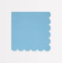 Meri Meri - Summer Sky Blue Large Napkins - Çizgili Gökyüzü Mavisi Peçeteler (L) (x16) Kategorisiz