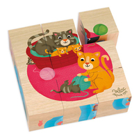 Vilac - 9 Wooden blocks - Ahşap Hayvan Blokları Kategorisiz