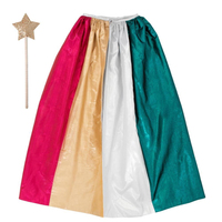 Meri Meri - Metallic Rainbow Cape & Wand - Metalik Gökkuşağı Pelerin & Değnek Kostüm ve Aksesuarlar