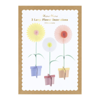 Meri MeriMeri Meri - 3 Large Stand Up Flower Decorations - 3'lü Büyük Ayaklı Çiçek Dekorasyonu298320