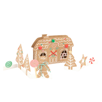 Meri MeriMeri Meri - 3D Tebrik Kartı - Gingerbread293505