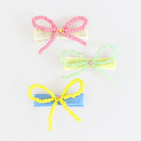Meri MeriMeri Meri - Beaded Bow Hair Clips - Boncuklu Fiyonklu Saç Tokaları - 5 Adet299751