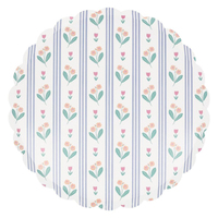 Meri MeriMeri Meri - Bloomsbury Çiçek Desenli Tabaklar - L - 8 Adet283308