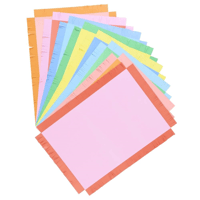 Meri MeriMeri Meri - Bright Fringed Paper Placemats - Renkli Saçaklı Kağıt Sofra Altlıkları - 12 Adet300129