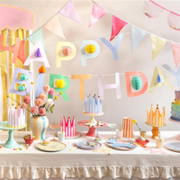 Meri MeriMeri Meri - Bright Star Happy Birthday Large Napkins - Parlak Yıldız Happy Birthday Peçeteler - L - 16 Adet300048