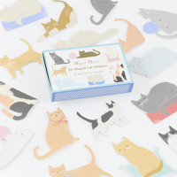 Meri MeriMeri Meri - Cat Shaped Stickers - Kedi Şekilli Çıkartmalar - 25 Çıkartma303162