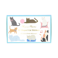 Meri MeriMeri Meri - Cat Shaped Stickers - Kedi Şekilli Çıkartmalar - 25 Çıkartma303162