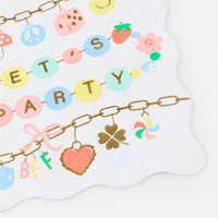 Meri MeriMeri Meri - Charm Party Large Napkins - Bikelik Partisi Peçeteler - L - 16 Adet298554