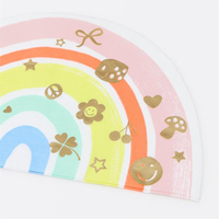 Meri MeriMeri Meri - Charm Party Rainbow Napkins - Bileklik Partisi Gökkuşağı Peçeteler - 16 Adet298572