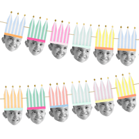 Meri MeriMeri Meri - DIY Photo Party Crown Garland - Kendin Yap Fotoğraf Partisi Tacı Asılan Süs303171