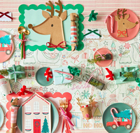 Meri MeriMeri Meri - Driving Reindeer Napkins - Yeni Yıl Peçete (16'lı)279078