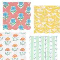 Meri MeriMeri Meri - Flora Large Napkins - Flora Büyük Peçeteler - L - 16 Adet302559