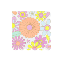 Meri MeriMeri Meri - Flower Power Large Napkins - Flower Power Büyük Peçeteler - L - 16 Adet300858