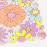 Meri MeriMeri Meri - Flower Power Large Napkins - Flower Power Büyük Peçeteler - L - 16 Adet300858