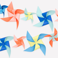 Meri MeriMeri Meri - Giant Pinwheel Garland Kit - Dev Rüzgar Gülü Asılan Süs Kiti299202