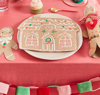 Meri MeriMeri Meri - Gingerbread House Plates - Zencefilli Kurabiye Tabak (8'li)279987