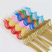 Meri MeriMeri Meri - Gold Dipped Swirly Candles - Altın Detaylı Renkli Kıvrımlı Mumlar - 20 Adet299067