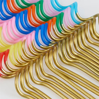 Meri MeriMeri Meri - Gold Dipped Swirly Candles - Altın Detaylı Renkli Kıvrımlı Mumlar - 20 Adet299067