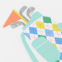 Meri MeriMeri Meri - Golf Bag Shaped Napkins - Golf Çantası Şekilli Peçeteler - 16 Adet302424